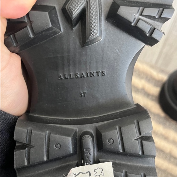 New!! All Saints Brown Leather Harlee Chelsea Boots - Picture 6 of 6